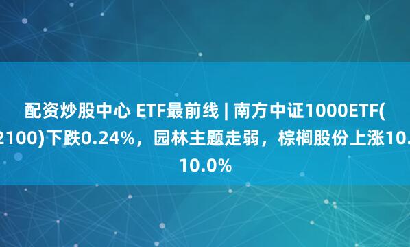 配资炒股中心 ETF最前线 | 南方中证1000ETF(512100)下跌0.24%，园林主题走弱，棕榈股份上涨10.0%